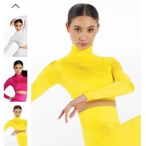 Lustre Long Sleeve Crop Top SH11072 (Weissman Dancewear)